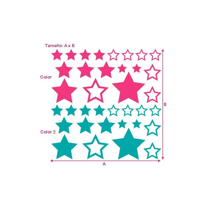 Estrellitas 2 Colores