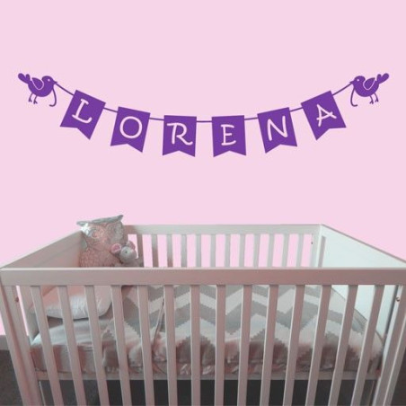 Banderín con nombre