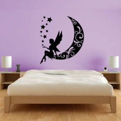 Luna creciente y hada