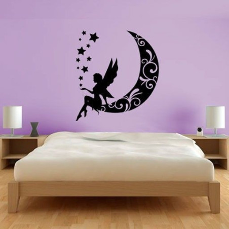 Luna creciente y hada