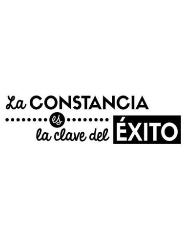 La constancia es la clave del éxito
