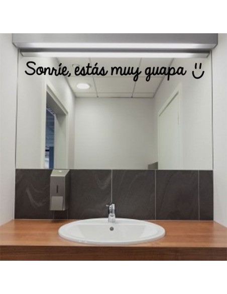 Sonríe, estás muy guapa