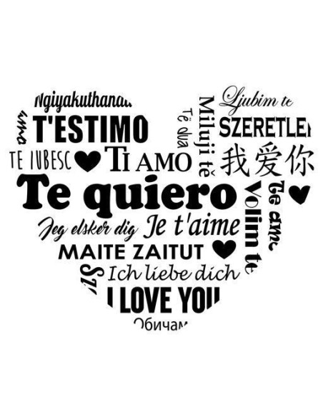 Te quiero idiomas