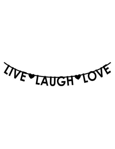 Guirnalda Live Laugh Love