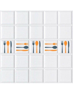 Azulejo cubiertos 2 colores