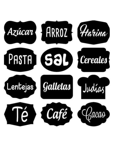 Vinilos para frascos pack 1