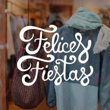 Felices fiestas a mano