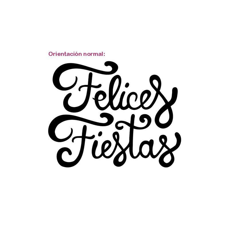 Felices fiestas a mano