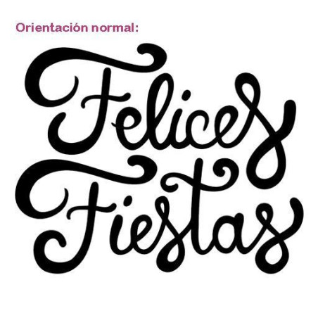 Felices fiestas a mano