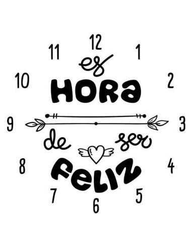 Reloj es hora de ser feliz