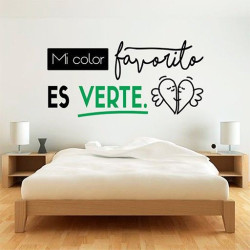 Mi color favorito es verte
