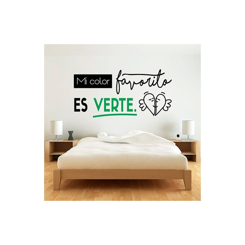 Mi color favorito es verte