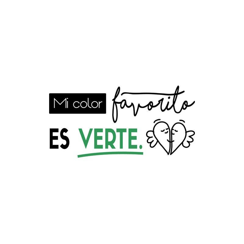 Mi color favorito es verte