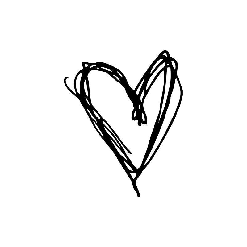 Corazón trazos