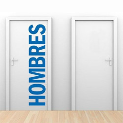 Vinilo baño hombres