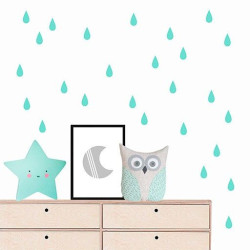 Vinilo mini gotas de lluvia