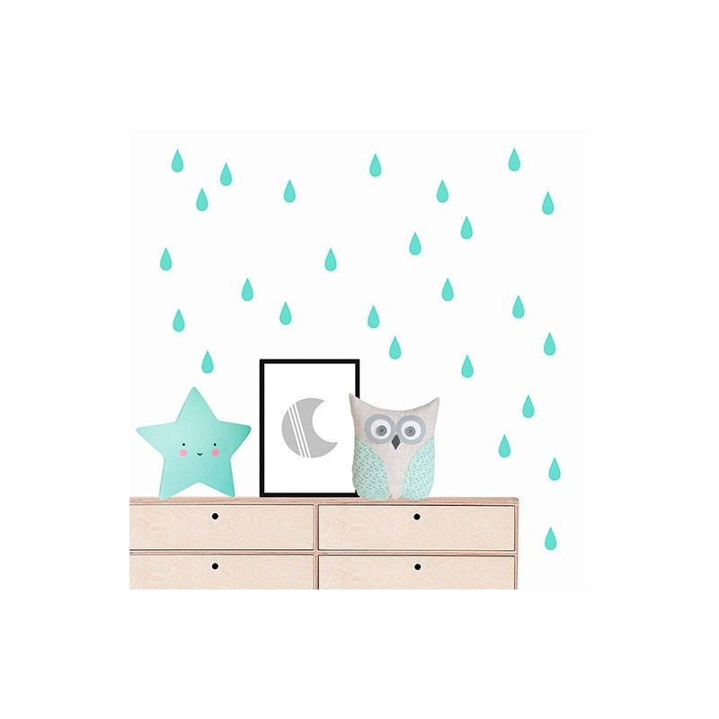 Vinilo mini gotas de lluvia