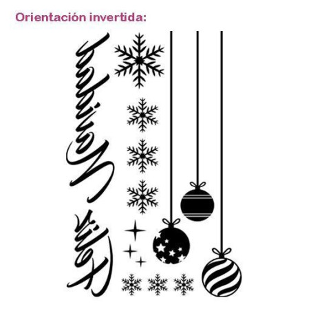 Bolas Copos y Feliz Navidad