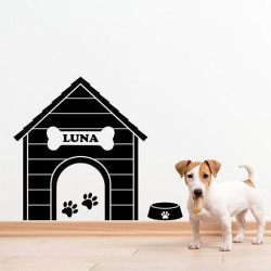 Caseta de perro personalizable