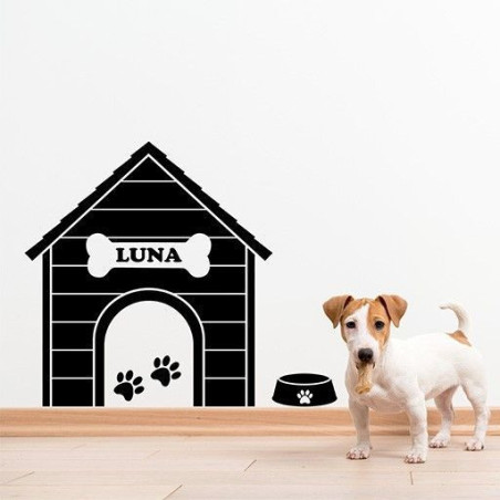 Caseta de perro personalizable
