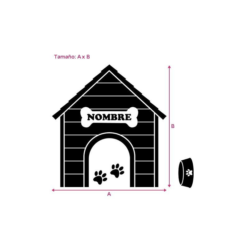 Caseta de perro personalizable