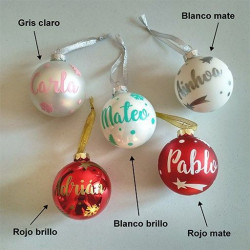 Bola de Navidad con nombre 2