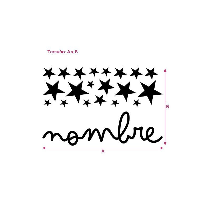 Pack nombre y estrellas