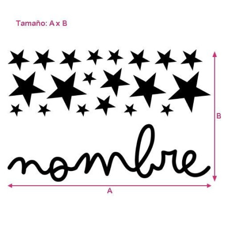 Pack nombre y estrellas
