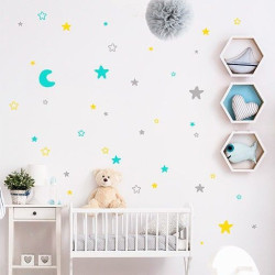 Luna y estrellitas 3 colores 2