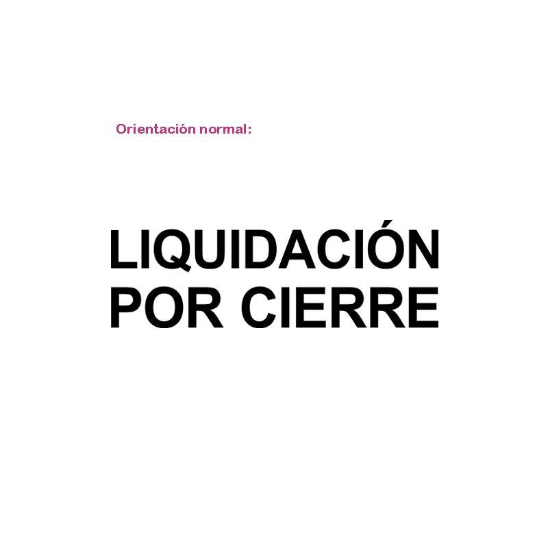 Liquidación por cierre