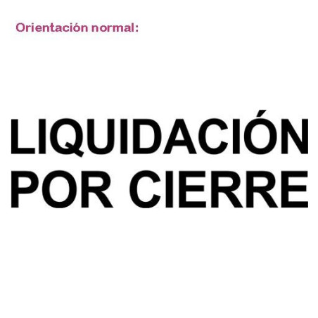 Liquidación por cierre