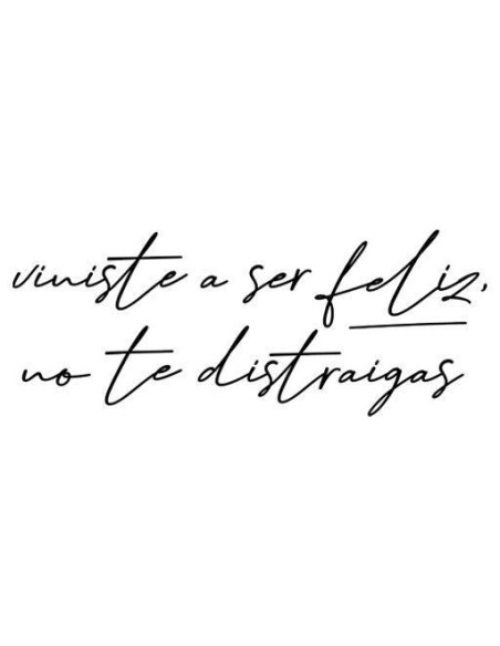 Viniste a ser feliz