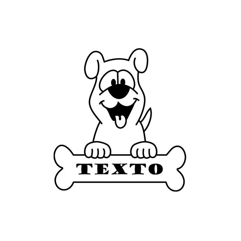 Hueso y perro "texto"