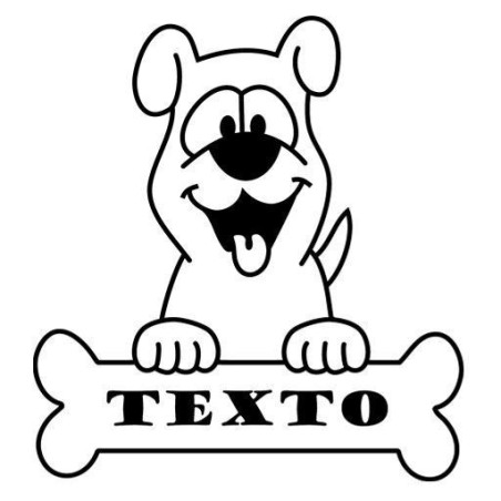 Hueso y perro "texto"