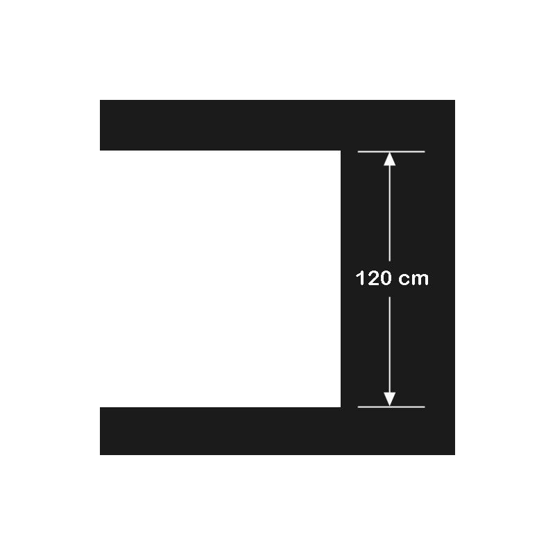 Lámina de vinilo translúcido de alto 120 cm
