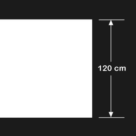 Lámina de vinilo translúcido de alto 120 cm