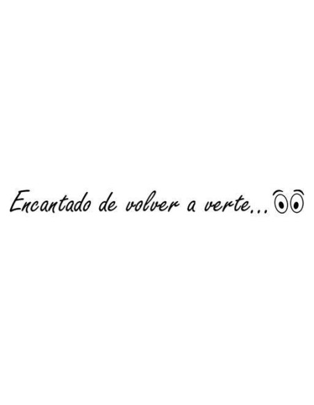 Encantado de volver a verte