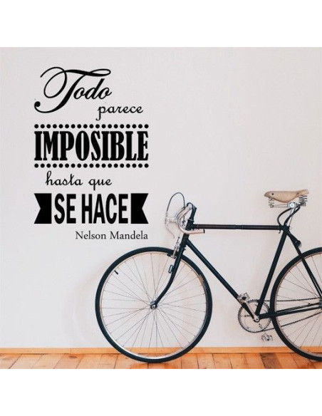 Vinilo Frase Mandela