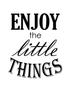 Enjoy the little things 2