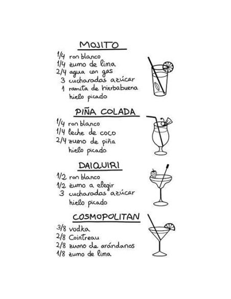 Recetas cócteles