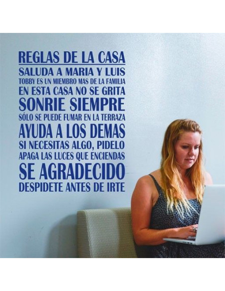 Reglas de la casa personalizadas
