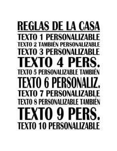 Reglas de la casa personalizadas 2