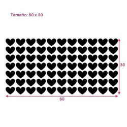 Vinilo básico corazones 2