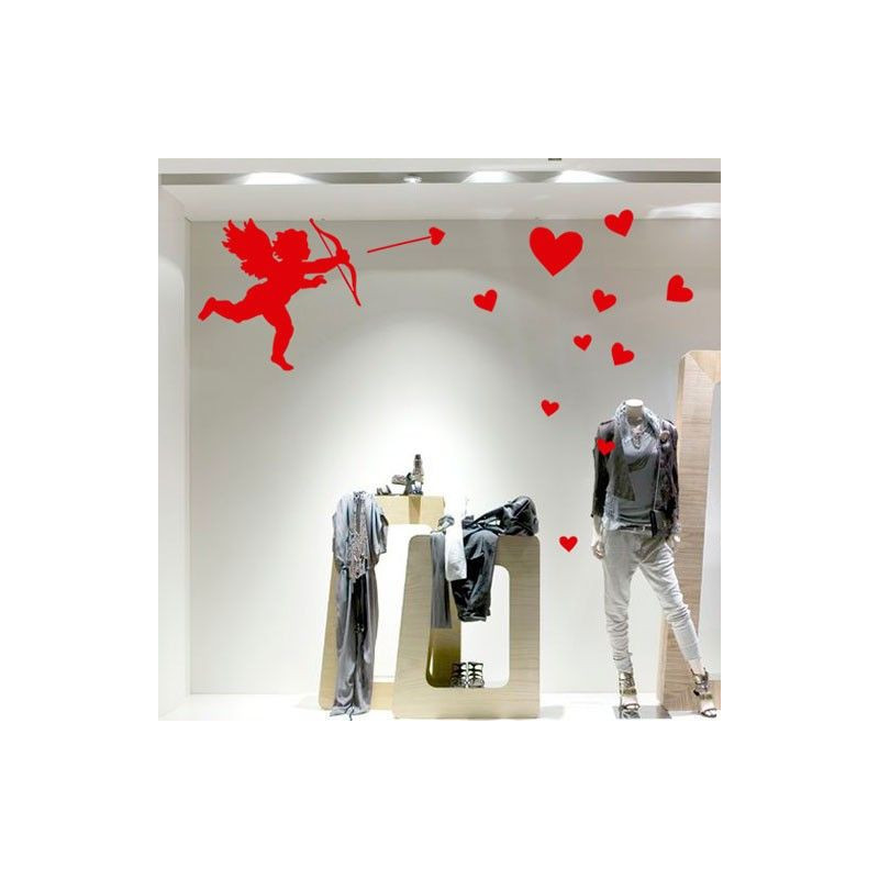 Cupido y Corazones