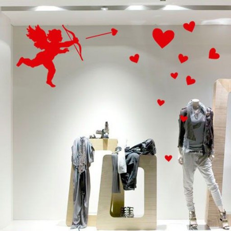Cupido y Corazones