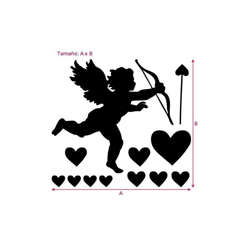 Cupido y Corazones