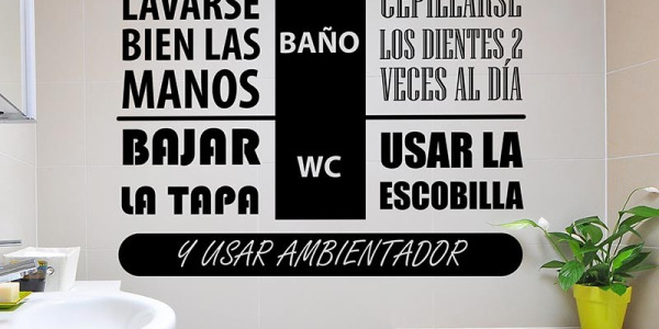 Ideas originales para decorar un baño con vinilo