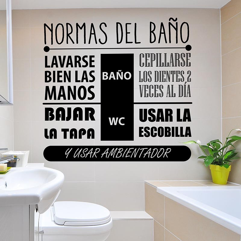 Ideas originales para decorar un baño con vinilo