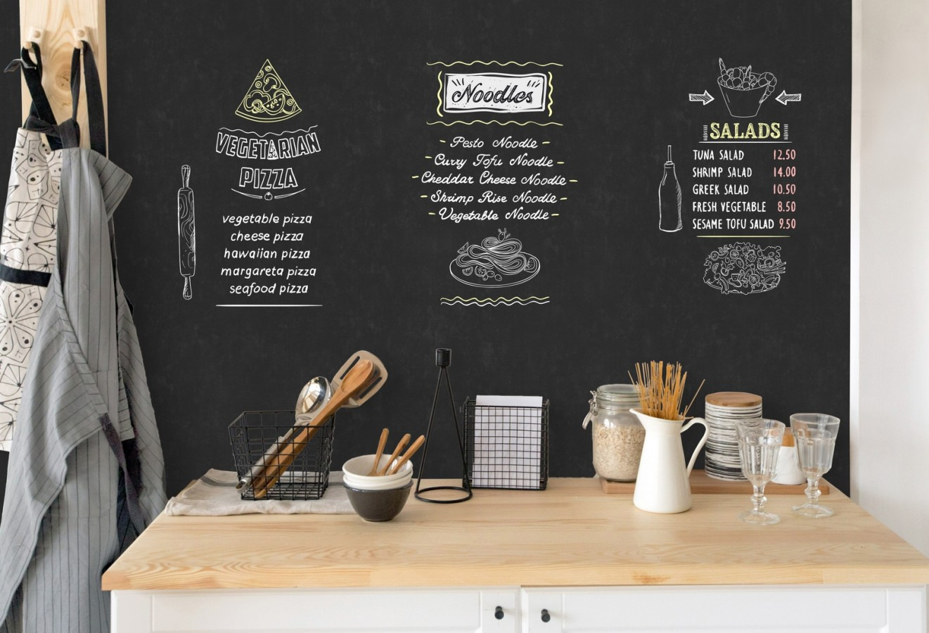 Vinilos de pizarra para la cocina